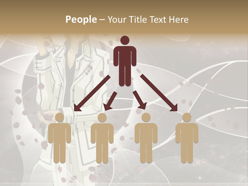 A Man In A White Suit Holding A Rose PowerPoint Template