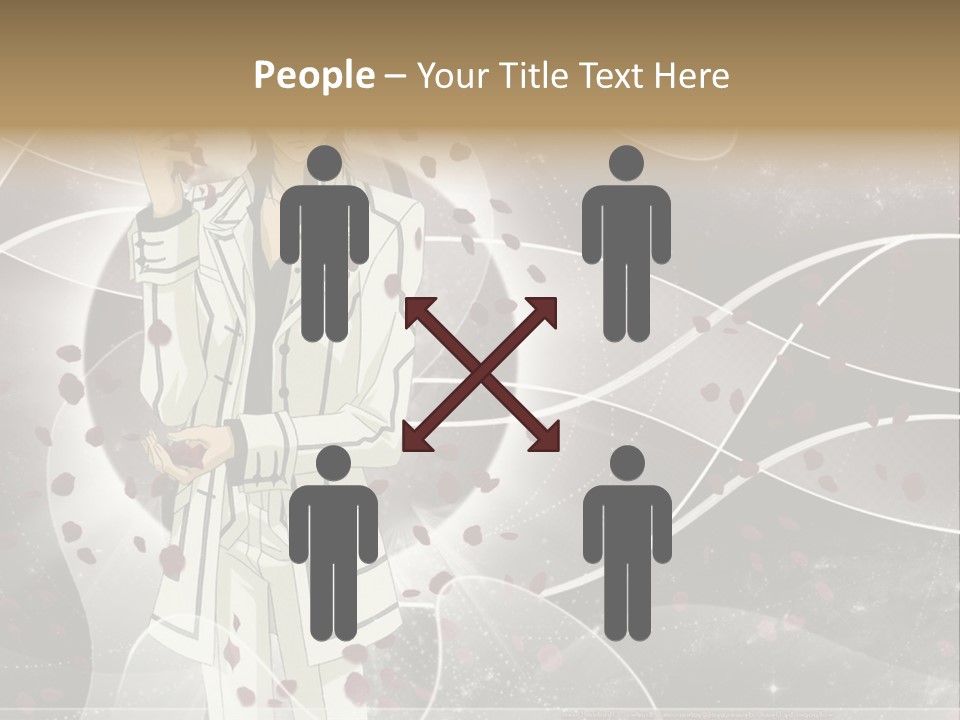 A Man In A White Suit Holding A Rose PowerPoint Template