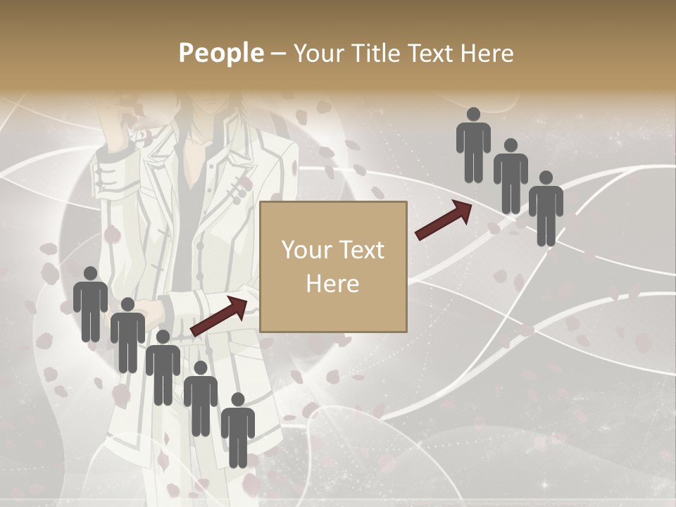 A Man In A White Suit Holding A Rose PowerPoint Template