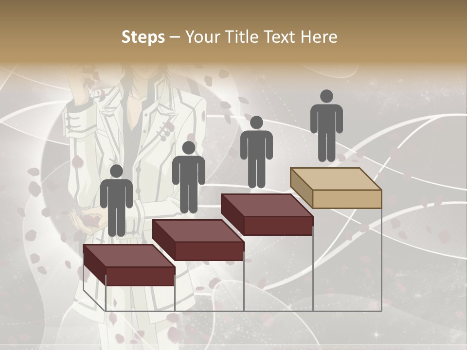 A Man In A White Suit Holding A Rose PowerPoint Template