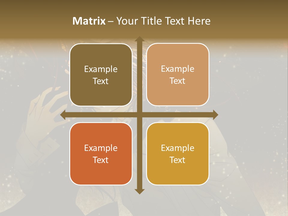 A Person With Long Hair Holding A Cell Phone PowerPoint Template