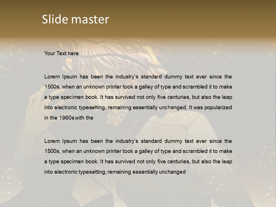 A Person With Long Hair Holding A Cell Phone PowerPoint Template