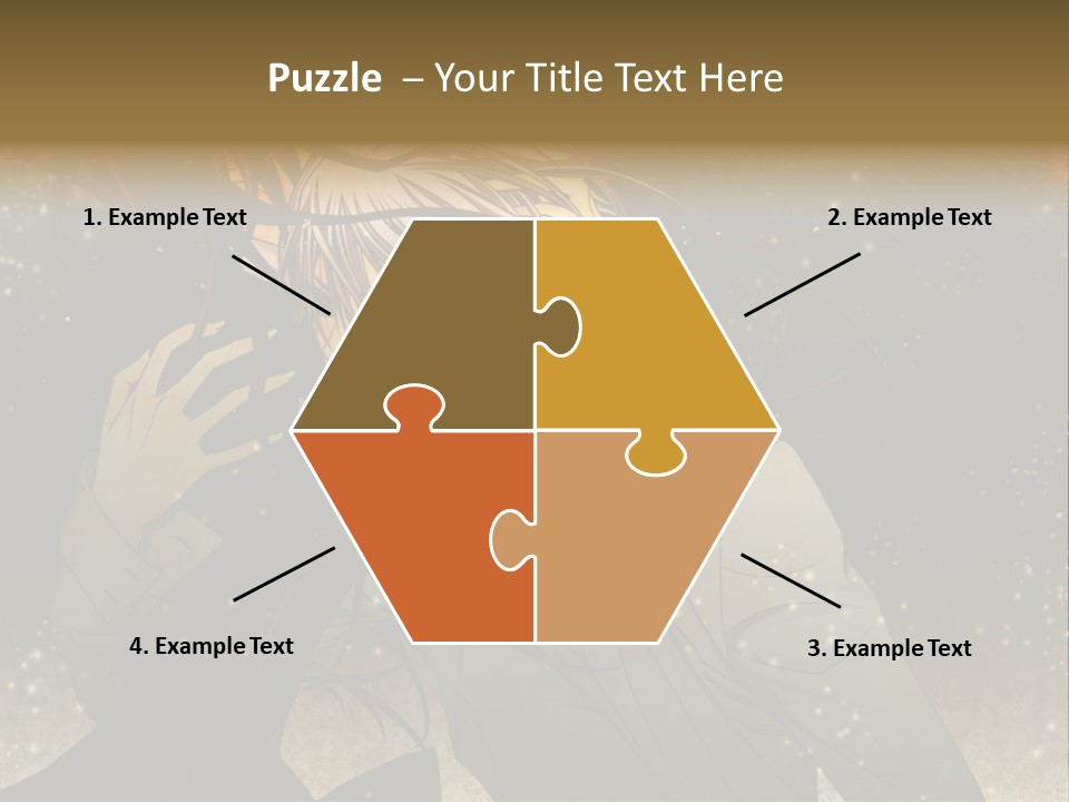 A Person With Long Hair Holding A Cell Phone PowerPoint Template