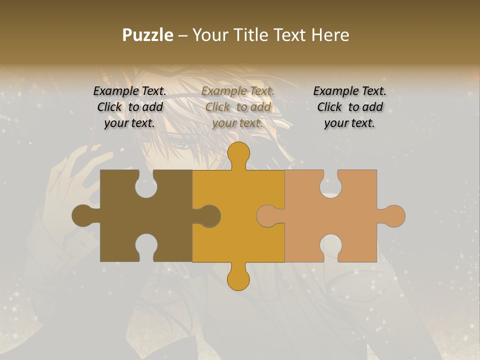 A Person With Long Hair Holding A Cell Phone PowerPoint Template