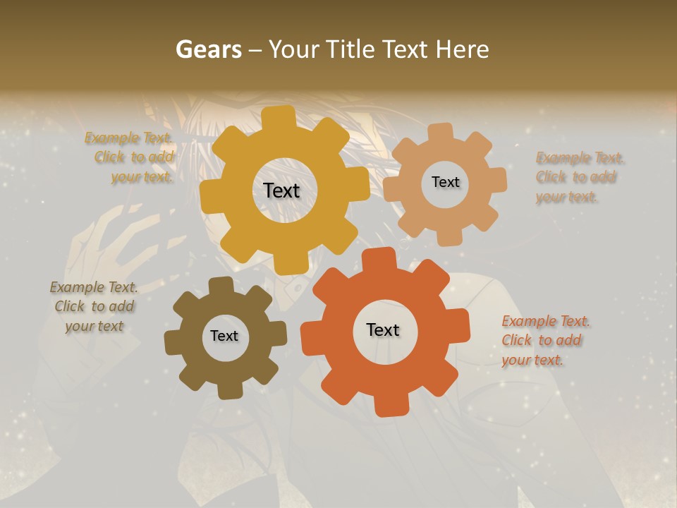 A Person With Long Hair Holding A Cell Phone PowerPoint Template