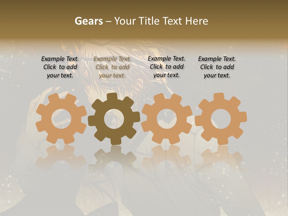 A Person With Long Hair Holding A Cell Phone PowerPoint Template