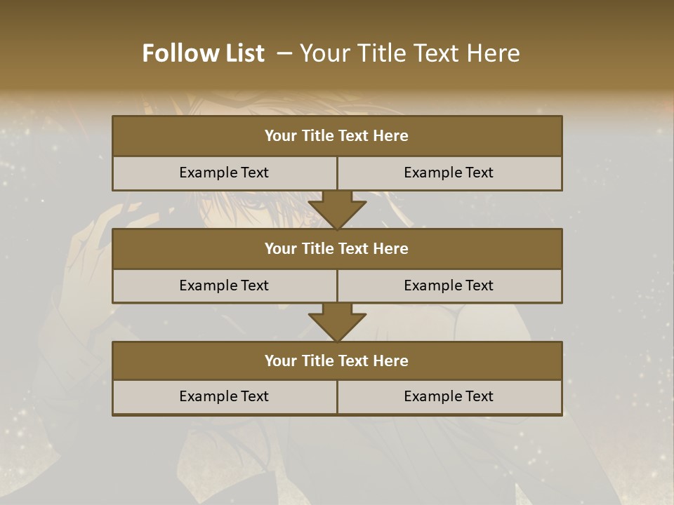 A Person With Long Hair Holding A Cell Phone PowerPoint Template