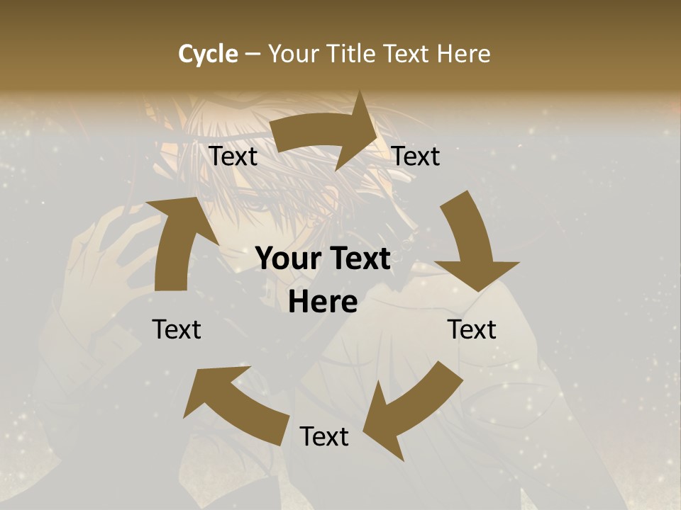 A Person With Long Hair Holding A Cell Phone PowerPoint Template