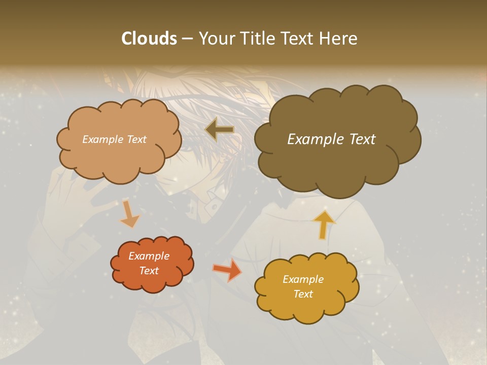 A Person With Long Hair Holding A Cell Phone PowerPoint Template