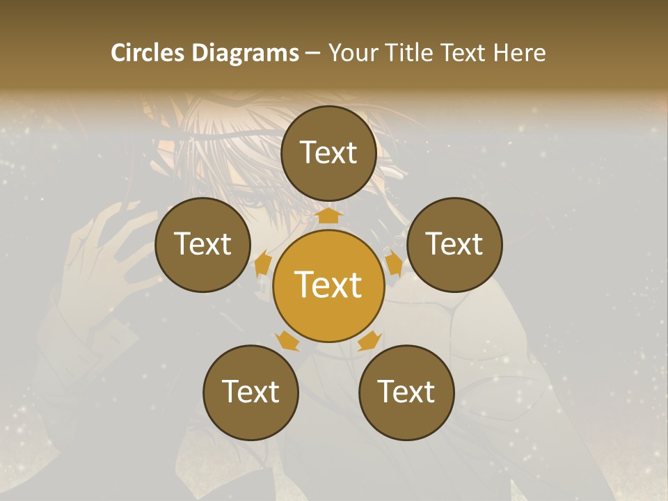 A Person With Long Hair Holding A Cell Phone PowerPoint Template