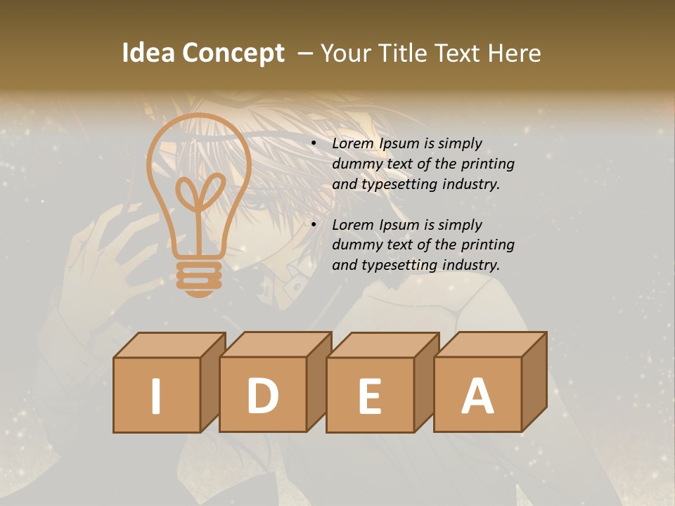 A Person With Long Hair Holding A Cell Phone PowerPoint Template