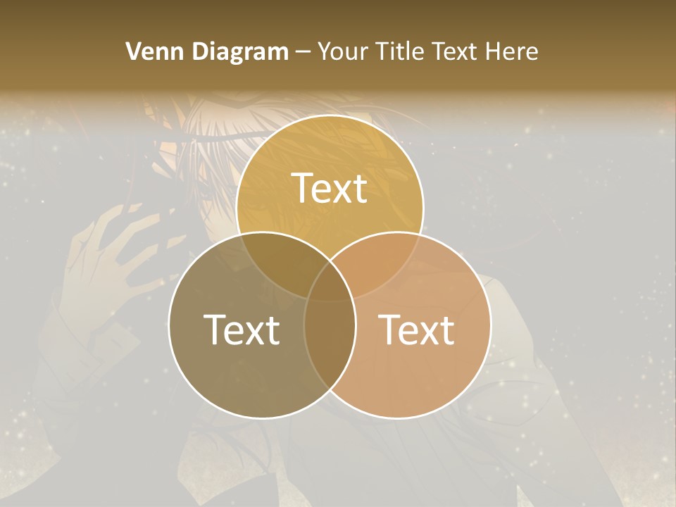 A Person With Long Hair Holding A Cell Phone PowerPoint Template