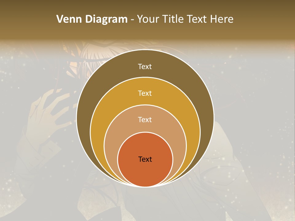 A Person With Long Hair Holding A Cell Phone PowerPoint Template