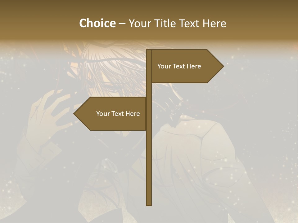 A Person With Long Hair Holding A Cell Phone PowerPoint Template