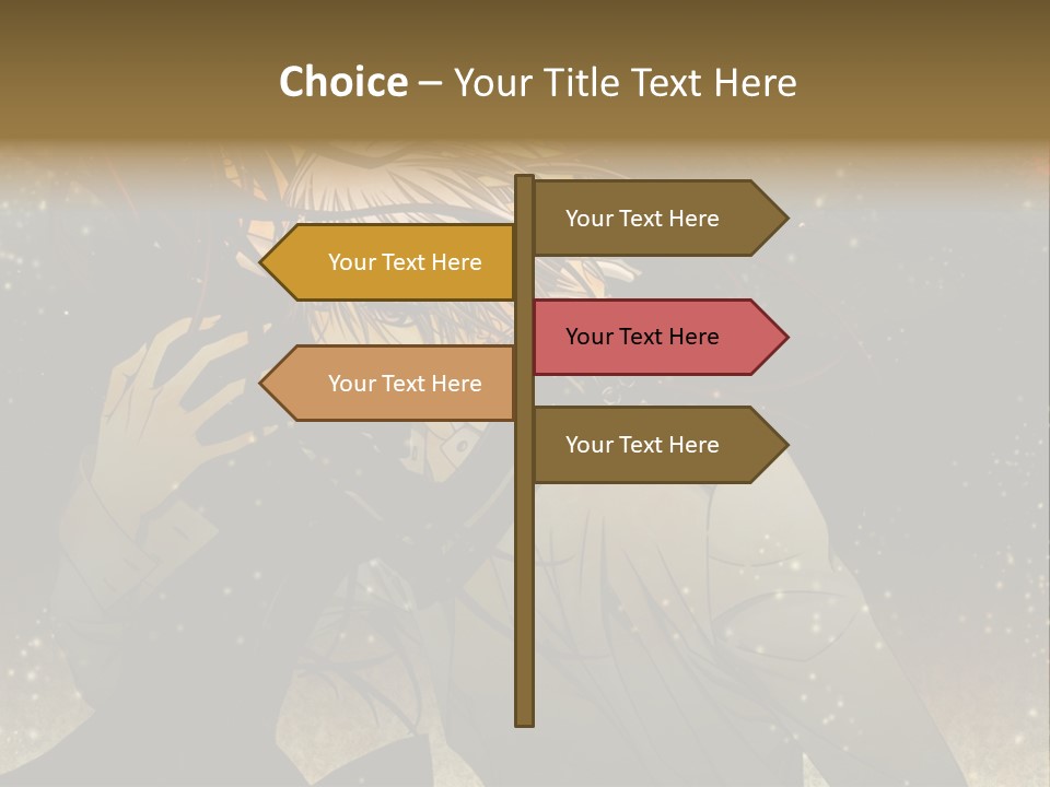 A Person With Long Hair Holding A Cell Phone PowerPoint Template