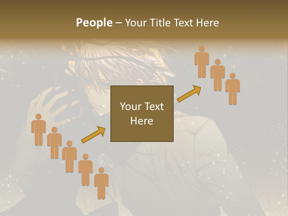 A Person With Long Hair Holding A Cell Phone PowerPoint Template