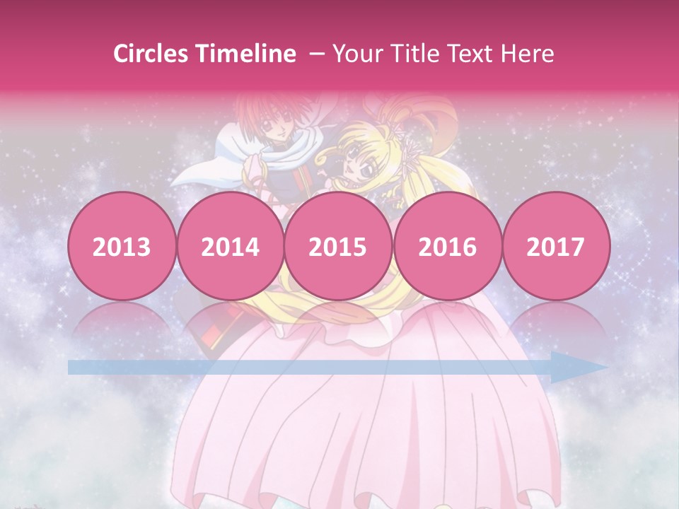 A Couple Of Anime Characters Sitting On Top Of Each Other PowerPoint Template