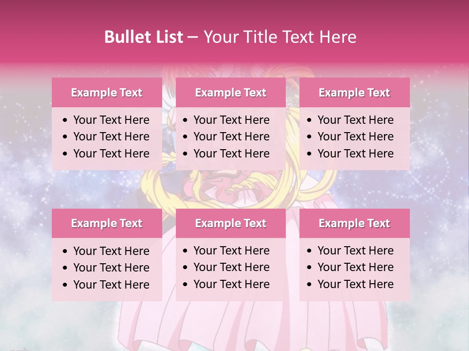 A Couple Of Anime Characters Sitting On Top Of Each Other PowerPoint Template