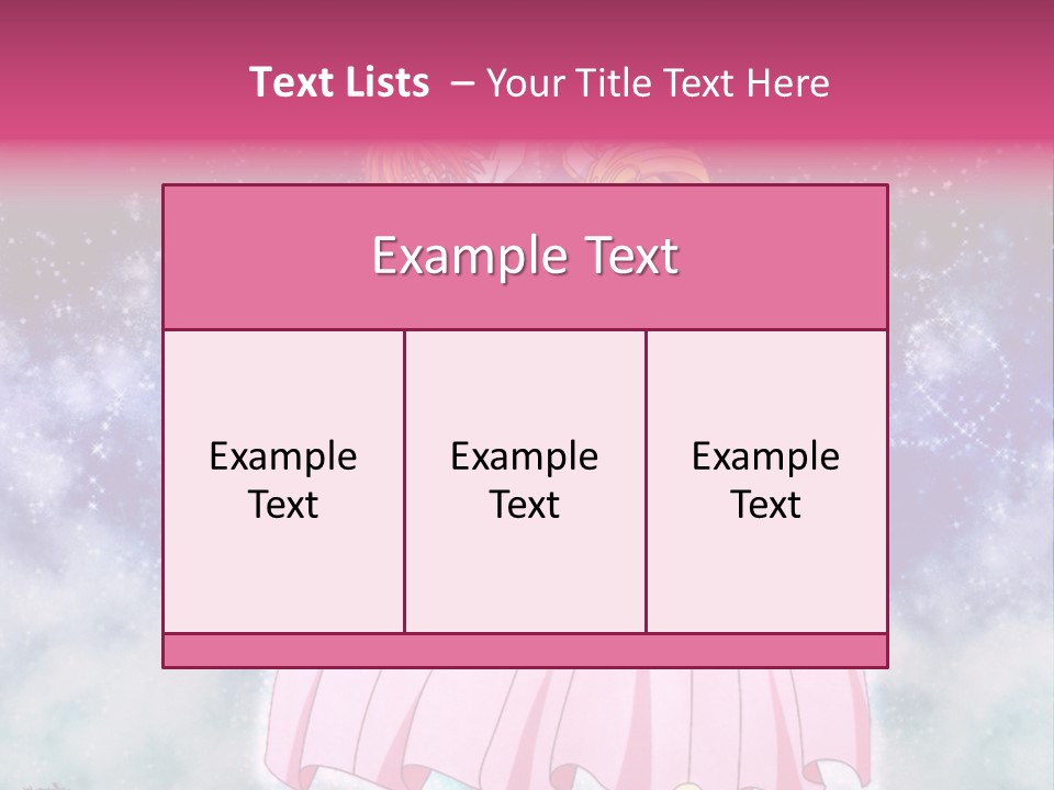 A Couple Of Anime Characters Sitting On Top Of Each Other PowerPoint Template
