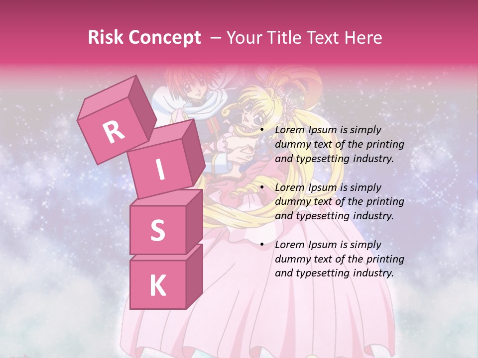 A Couple Of Anime Characters Sitting On Top Of Each Other PowerPoint Template