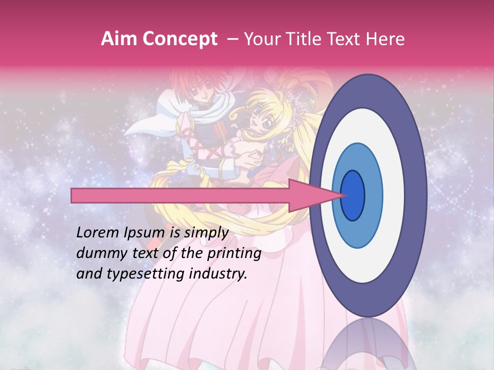 A Couple Of Anime Characters Sitting On Top Of Each Other PowerPoint Template