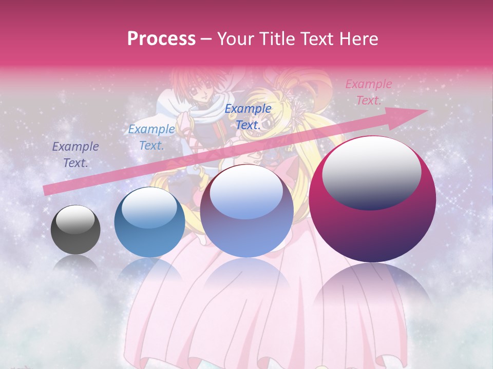 A Couple Of Anime Characters Sitting On Top Of Each Other PowerPoint Template