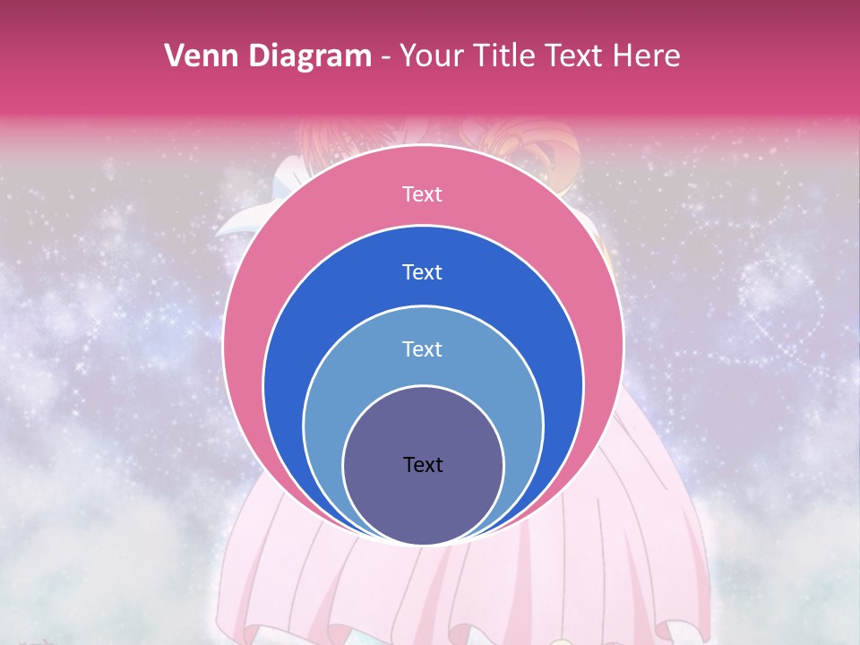 A Couple Of Anime Characters Sitting On Top Of Each Other PowerPoint Template