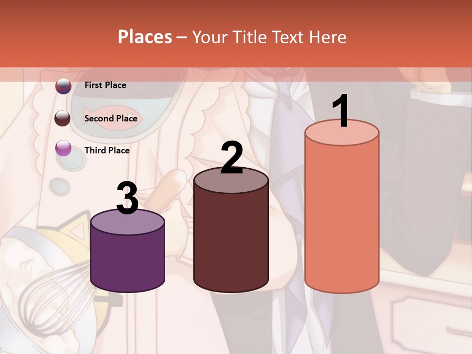 A Couple Of People Standing Next To Each Other In A Kitchen PowerPoint Template
