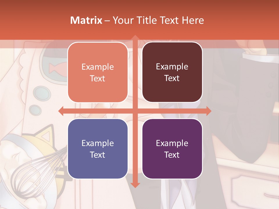 A Couple Of People Standing Next To Each Other In A Kitchen PowerPoint Template
