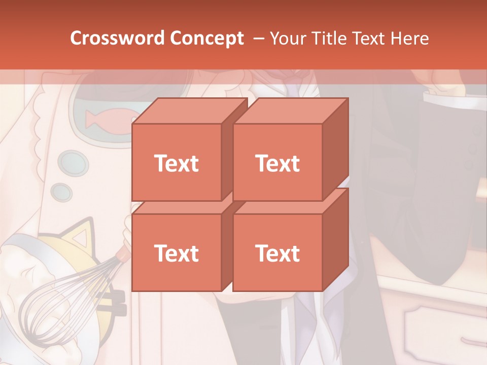 A Couple Of People Standing Next To Each Other In A Kitchen PowerPoint Template