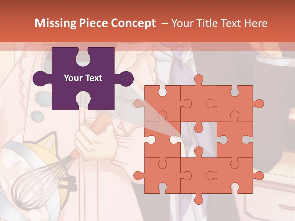 A Couple Of People Standing Next To Each Other In A Kitchen PowerPoint Template