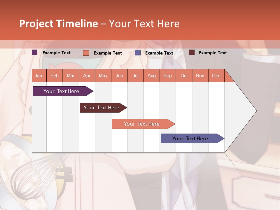 A Couple Of People Standing Next To Each Other In A Kitchen PowerPoint Template