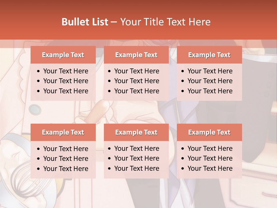 A Couple Of People Standing Next To Each Other In A Kitchen PowerPoint Template