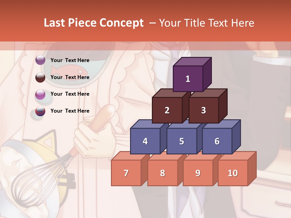 A Couple Of People Standing Next To Each Other In A Kitchen PowerPoint Template