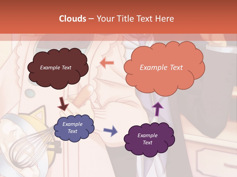 A Couple Of People Standing Next To Each Other In A Kitchen PowerPoint Template