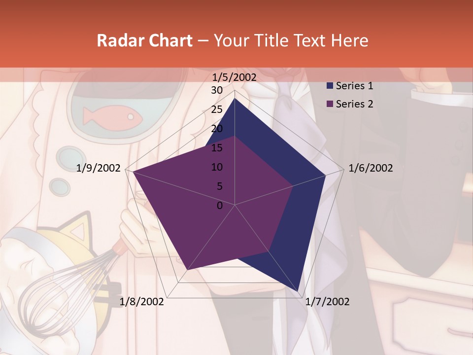 A Couple Of People Standing Next To Each Other In A Kitchen PowerPoint Template