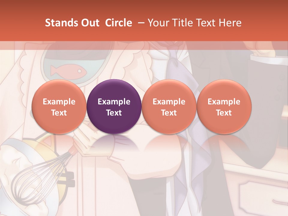 A Couple Of People Standing Next To Each Other In A Kitchen PowerPoint Template