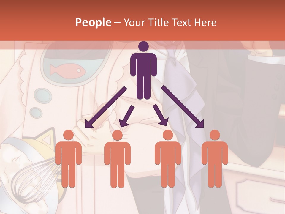 A Couple Of People Standing Next To Each Other In A Kitchen PowerPoint Template