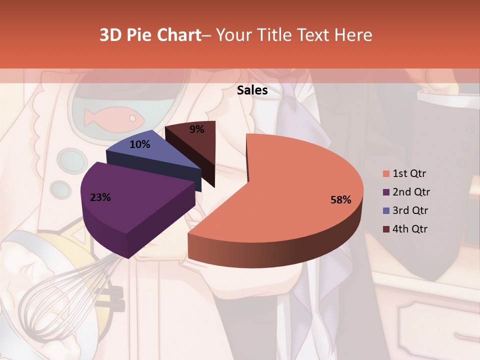 A Couple Of People Standing Next To Each Other In A Kitchen PowerPoint Template