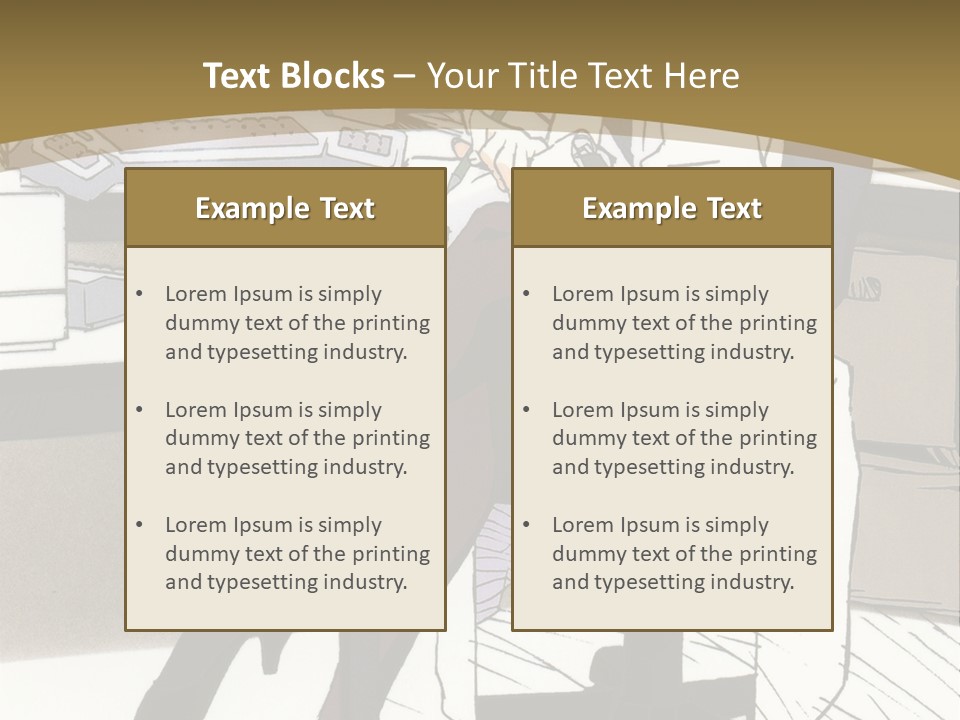 A Woman Sitting At A Desk With A Cup Of Coffee PowerPoint Template