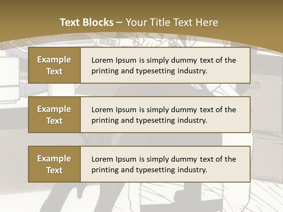 A Woman Sitting At A Desk With A Cup Of Coffee PowerPoint Template