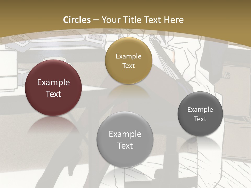 A Woman Sitting At A Desk With A Cup Of Coffee PowerPoint Template