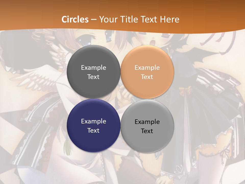 A Couple Of Anime Characters On A Checkered Floor PowerPoint Template