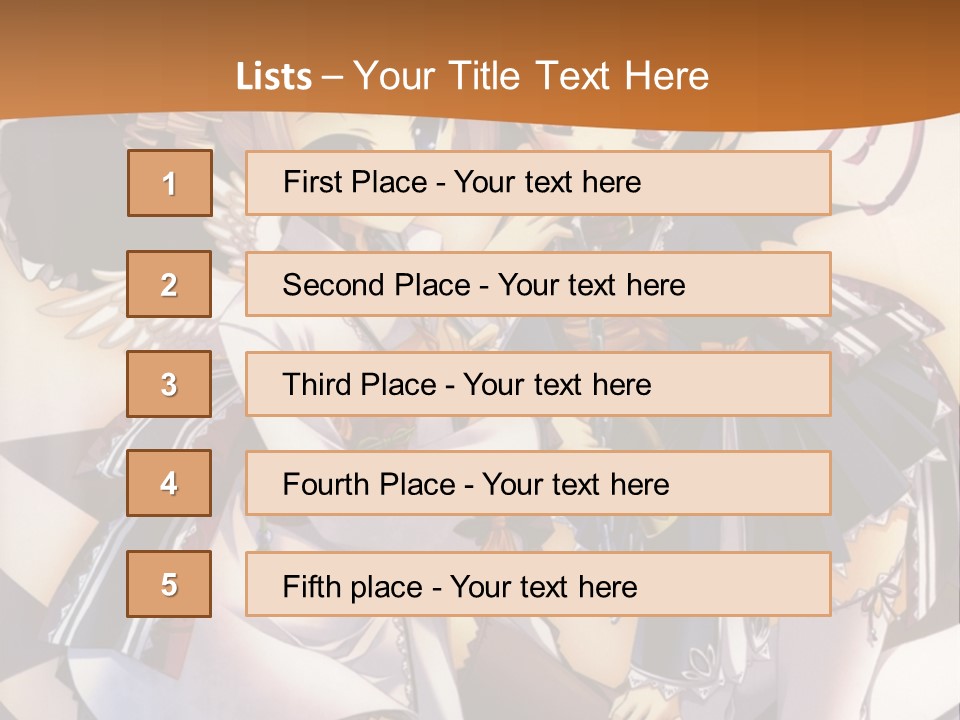 A Couple Of Anime Characters On A Checkered Floor PowerPoint Template