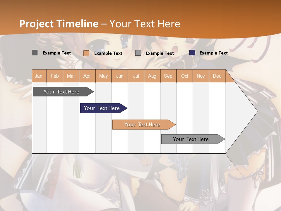 A Couple Of Anime Characters On A Checkered Floor PowerPoint Template