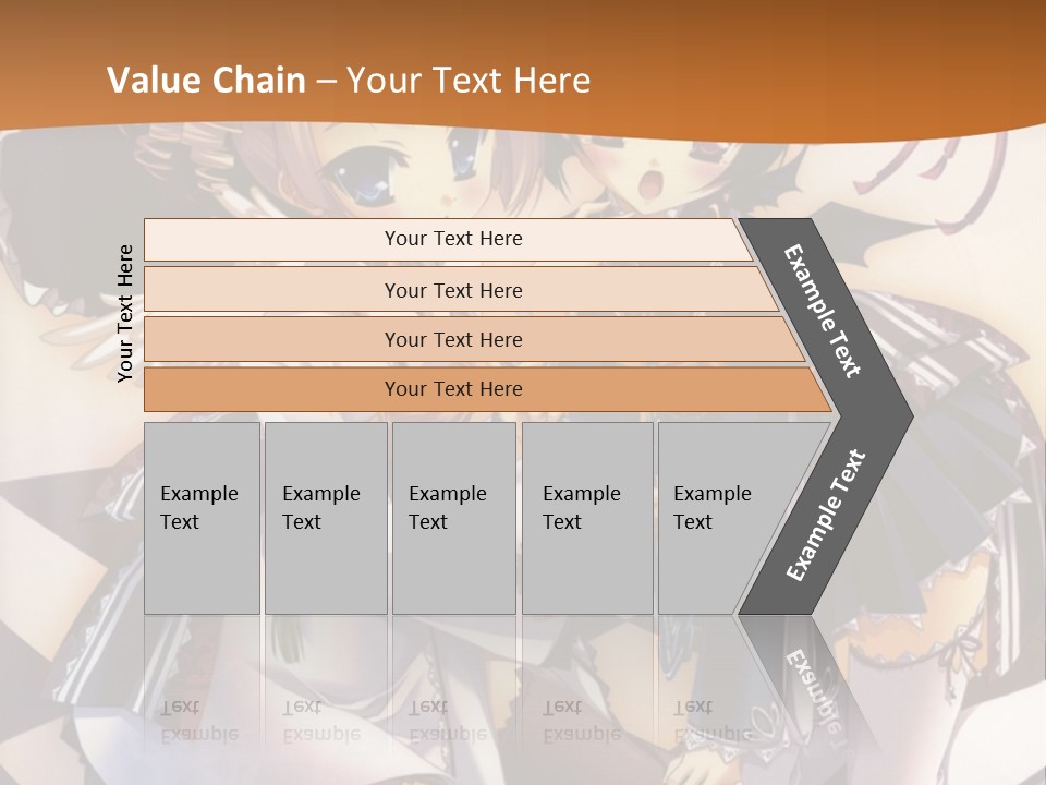 A Couple Of Anime Characters On A Checkered Floor PowerPoint Template