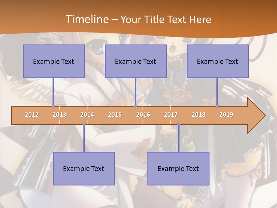 A Couple Of Anime Characters On A Checkered Floor PowerPoint Template