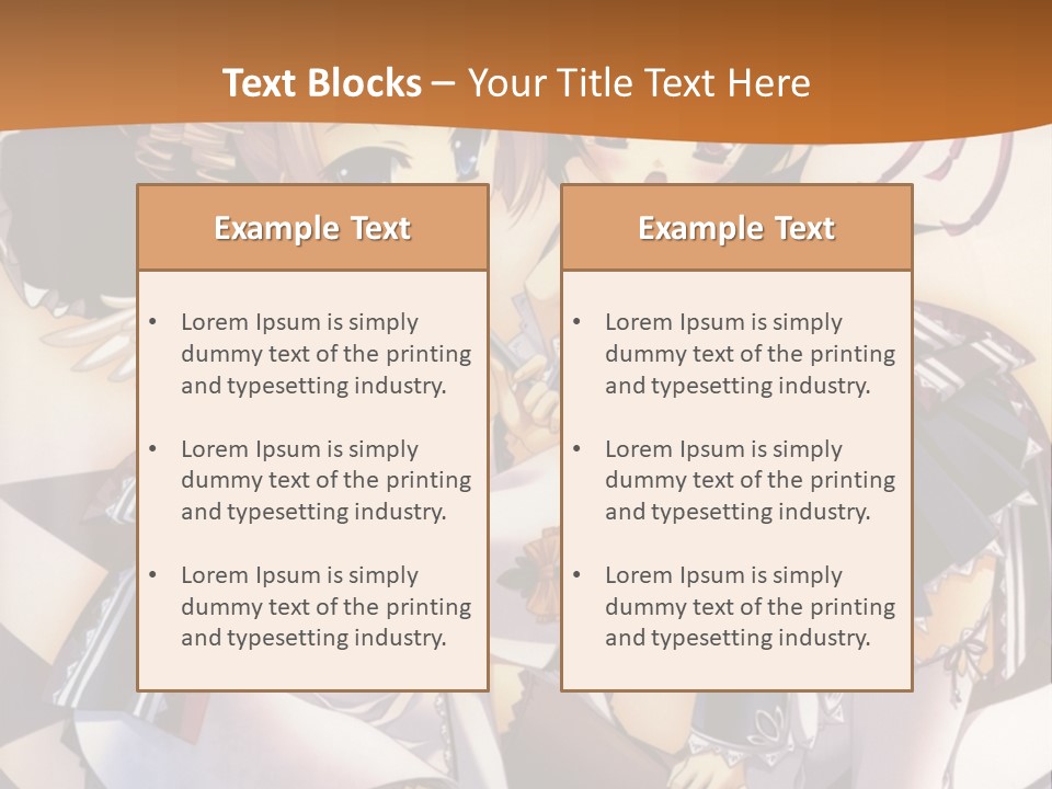 A Couple Of Anime Characters On A Checkered Floor PowerPoint Template