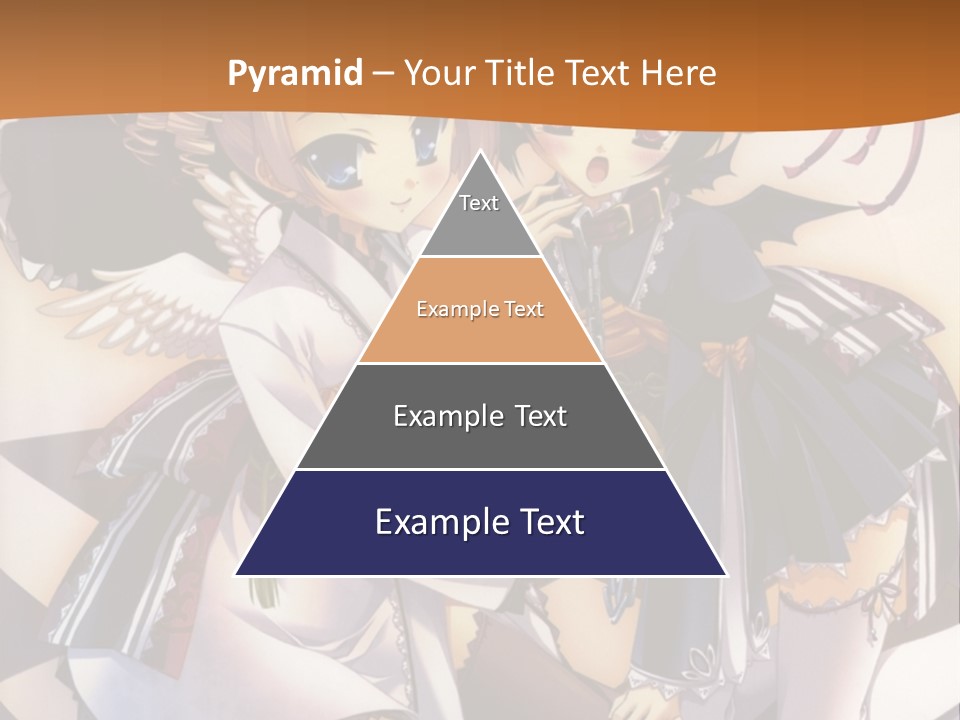 A Couple Of Anime Characters On A Checkered Floor PowerPoint Template