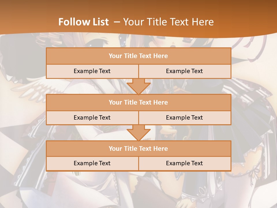 A Couple Of Anime Characters On A Checkered Floor PowerPoint Template